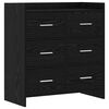 vidaXL Puse Melns ozols 75 x 33 x 80 cm Inženierijas koks