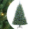 vidaXL Mākslīgā Saliekamā Ziemassvētku Egle Zaļa 180 cm PVC un metāls