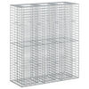 vidaXL Gabions pacelta gulta 2 gab. 130 x 50 x 150 cm Cinkota tērauda
