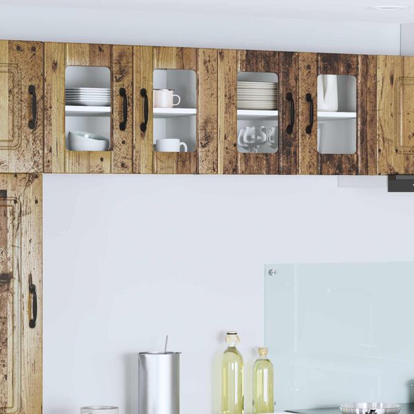 vidaXL Virtuves Skapis 2 pcs Vecs koks 60 x 31 x 40 cm