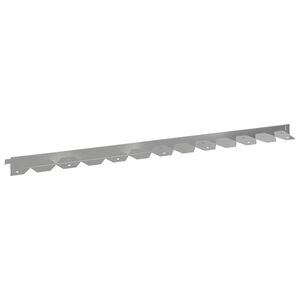 vidaXL Zāliena Apmale 20 gab. 102 x 4 x 4 cm Tērauds Sudraba