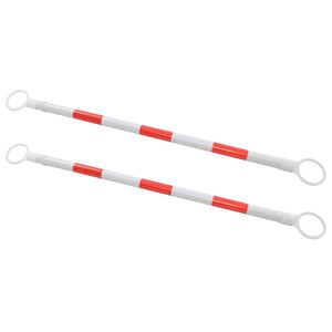 vidaXL satiksmes konusu barjeras, 2 gab., plastmasa, 116-197 cm