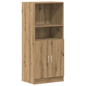 vidaXL virtuves skapītis koka krāsa 57x41,5x131,5 cm inženierijas koks
