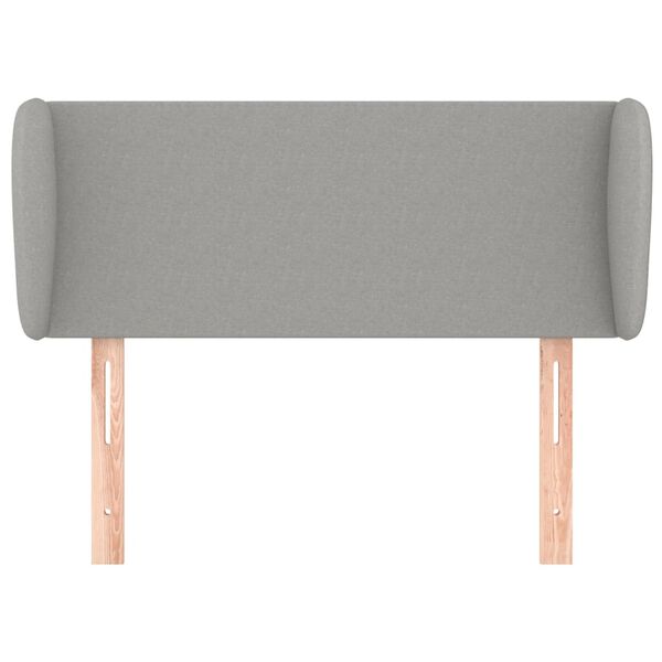 vidaXL galvgalis ar malām, 83x23x78/88 cm, gai&scaron;i pelēks audums