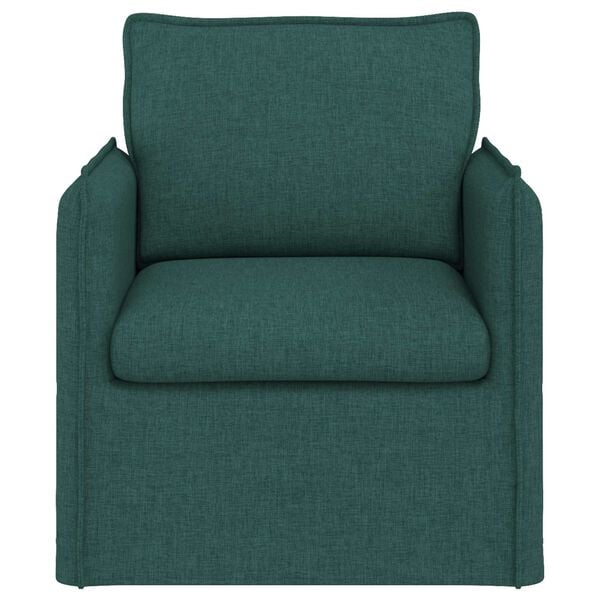 vidaXL Dīvāns 60cm Tum&scaron;i zaļ&scaron; Metāls