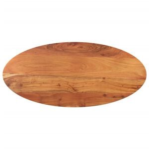 vidaXL galda virsma, 80x40x2,5 cm, ovāla, akācijas masīvkoks