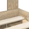 vidaXL Gultas rāmis Sonoma 140 x 190 cm Ciets priedes koks
