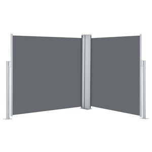 vidaXL izvelkams sānu aizslietnis, antracītpelēks, 120x600 cm