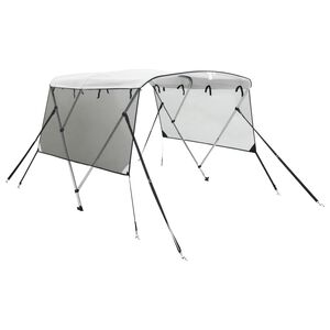 vidaXL trīsloku motorlaivas jumts ar tīkla sienām, 183x(137-152)x137cm