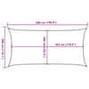 vidaXL saules aizsargs, 5x3 m, 100% poliesters, Oksforda audums