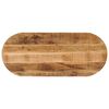 vidaXL galda virsma, 120x50x3,8 cm, ovāla, mango masīvkoks