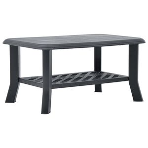 vidaXL kafijas galdiņ&scaron;, antracītpelēks, 90x60x46 cm, plastmasa