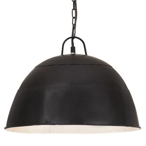 vidaXL griestu lampa, industriāls dizains, melna, 25 W, 41 cm, E27