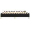 vidaXL gultas rāmis ar atsperēm, melns, 200x200 cm, audums