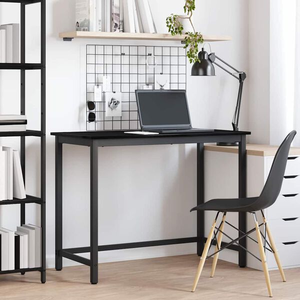 vidaXL galds Melns ozolkoks 80 x 50 x 76,5 cm