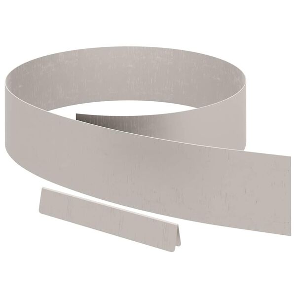 vidaXL Zāliena Apmale Rūsa 450 x 0.05 x 15 cm Novecināts tērauds