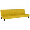 vidaXL 2-vietīga dīvāngulta, dzeltens samts