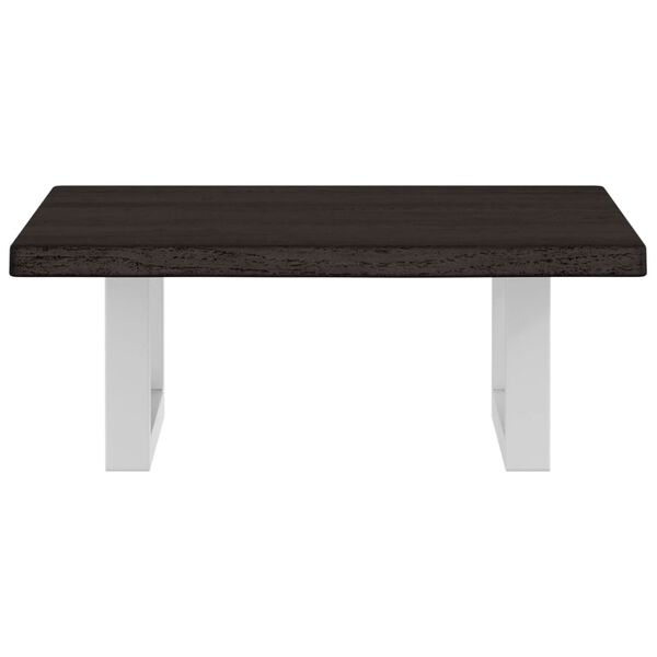 vidaXL izlietnes plaukts, stiprināms pie sienas, tērauds, ozola koks