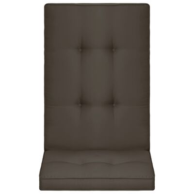 vidaXL dārza krēslu spilveni, 4 gab., antracītpelēki, 120x50x5 cm