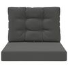 vidaXL Āra dīvāna spilvens 2 pcs Antracīts Poliesters