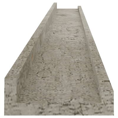 vidaXL sienas plaukti, 4 gab., betona pelēki, 100x9x3 cm