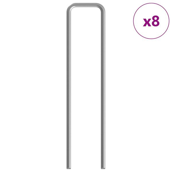 vidaXL Tru&scaron;a būris Sudraba 400 x 78 x 78 cm Cinkots tērauds