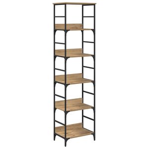 vidaXL Grāmatu plaukts 5 līmeņi 50 x 33 x 188,5 cm Inženierijas koks