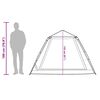 vidaXL kempinga telts 5 personām, kupola forma, zaļa