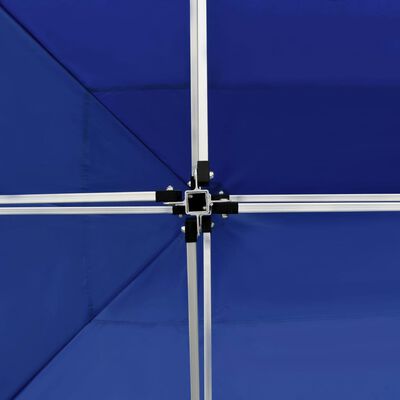 vidaXL saliekama nojume ar sānu sienām, 4,5x3 m, alumīnijs, zila