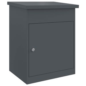 vidaXL Paku nodo&scaron;anas kaste Antracīts 47,5 x 38 x 59 cm Tērauds