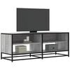 vidaXL TV skapītis, pelēks, 120,5x40x46 cm, inženierijas koks, metāls