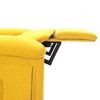 vidaXL masāžas krēsls, gai&scaron;i dzeltens audums