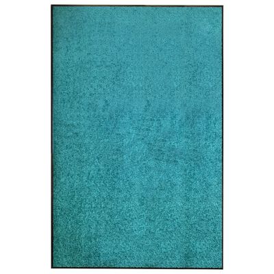 vidaXL durvju paklājs, mazgājams, ciānkrāsā, 120x180 cm