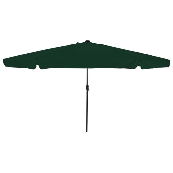 vidaXL Dārza parasols Zaļš un melns 395 x 395 x 245 cm