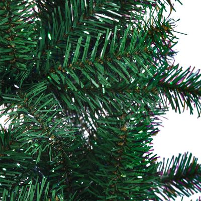 vidaXL mākslīgā Ziemassvētku egle, zaigojoši zaru gali, zaļa, 180 cm