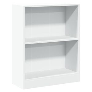vidaXL grāmatplaukts, balts, 60x24x76 cm, inženierijas koks