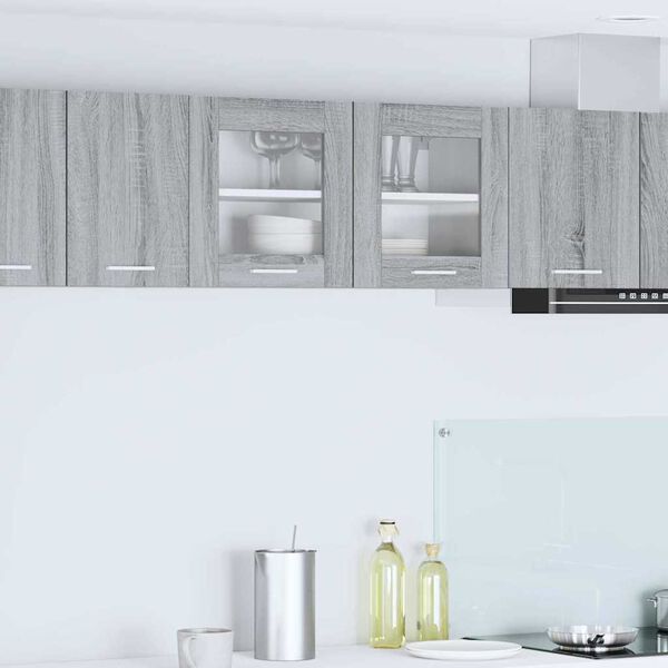 vidaXL Piekarams skapītis Pelēks Sonoma un balts 80 x 31 x 40 cm