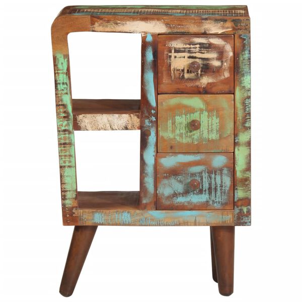 vidaXL kumode, 55x30x80 cm, pārstrādāts masīvkoks