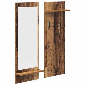 vidaXL Sienas pakaramais Vecs koks 70 x 10 x 90 cm Inženierijas koks