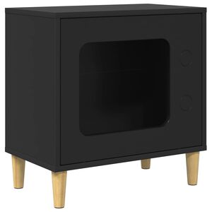 vidaXL Kaķu māja Melns 51 x 30 x 52 cm Inženierijas koks