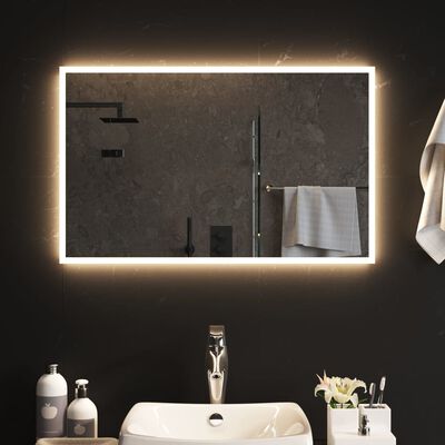 vidaXL vannasistabas spogulis ar LED, 80x50 cm
