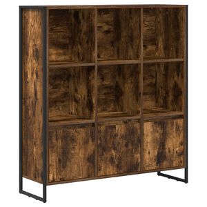 vidaXL Grāmatplaukts 99,5 x 30 x 108 cm Inženierijas koks Dūmu ozols