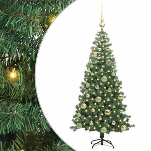 vidaXL Ziemassvētku eglīte Zaļa 120 cm PVC