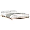 vidaXL Gultas rāmis Brūna 160 x 210 cm Ciets priedes koks