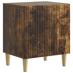 vidaXL Nakts skapītis Kūpināts ozols 43 x 34,5 x 50 cm