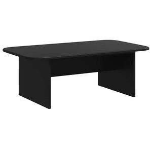 vidaXL Kafijas galdiņ&scaron; Melna 93 x 53 x 33 cm Inženierijas koks