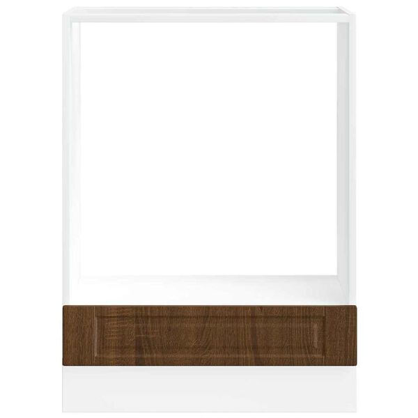 vidaXL cepe&scaron;krāsns skapītis, Porto, brūna ozola, inženierijas koks