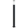 vidaXL stabveida gaismeklis, 110 cm, melns, IP44
