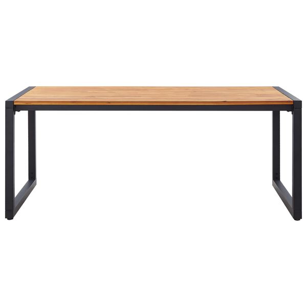 vidaXL 7-daļīgs dārza mēbeļu komplekts, brūns