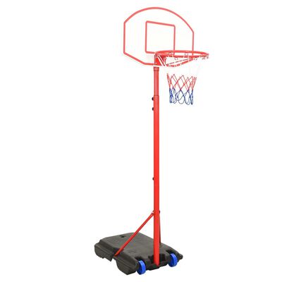 vidaXL basketbola komplekts, regulējams, 200-236 cm, pārvietojams
